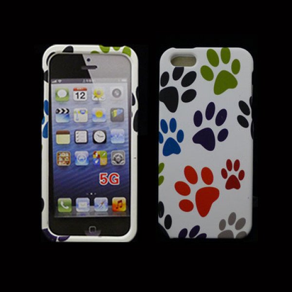 Wholesale Apple iPhone 5 5S Hard Design Case (Foot Print)